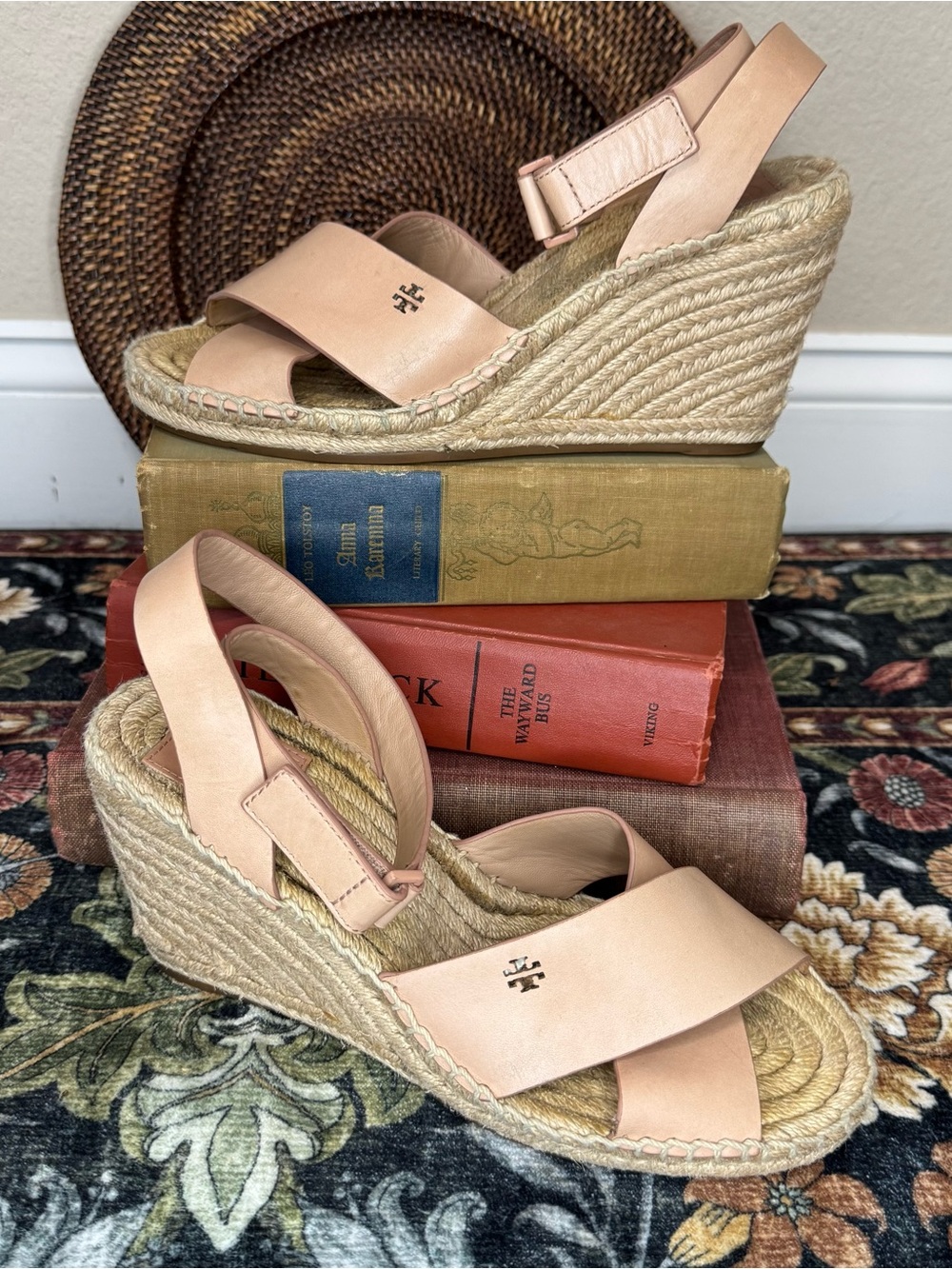 TORY BURCH | Bima Espadrille Wedge Sandals Size 9
